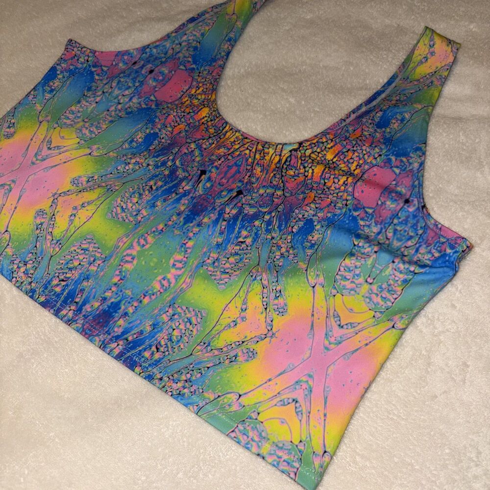 Freedom Rave Wear Cropped Tank - Picture 2 of 4